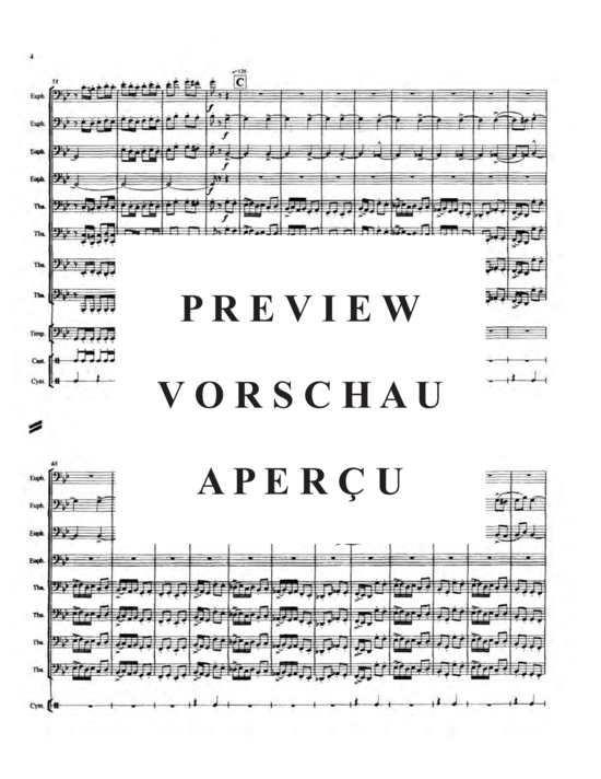 Produktgalerie: Seite 8 von 21 Danse Bacchanale , , (Tuba Ensemble EEEETTTT + Percussion)