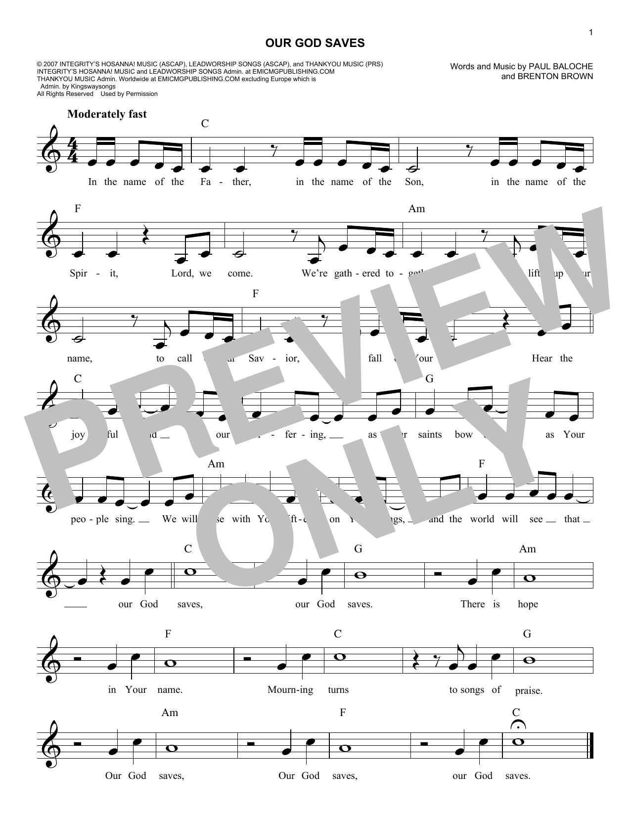 Produktbild zu: Our God Saves