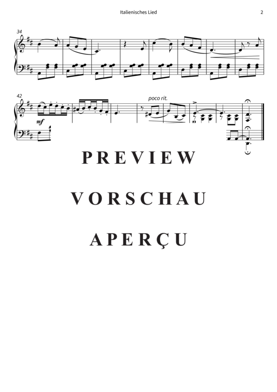Produktgalerie: Seite 5 von 5 Italienisches Lied - Nr. 15 aus Kinderalbum op. 39 , , Klavier Solo