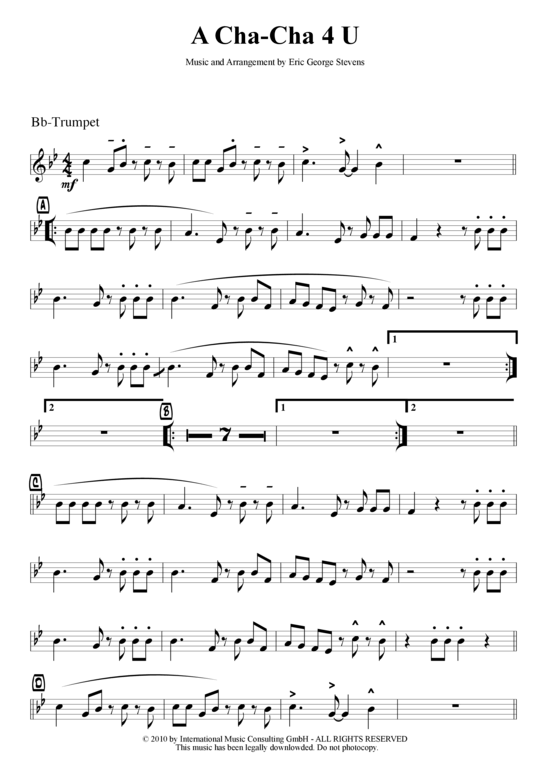 Product picture to: A Cha-Cha 4 U Eric George Stevens