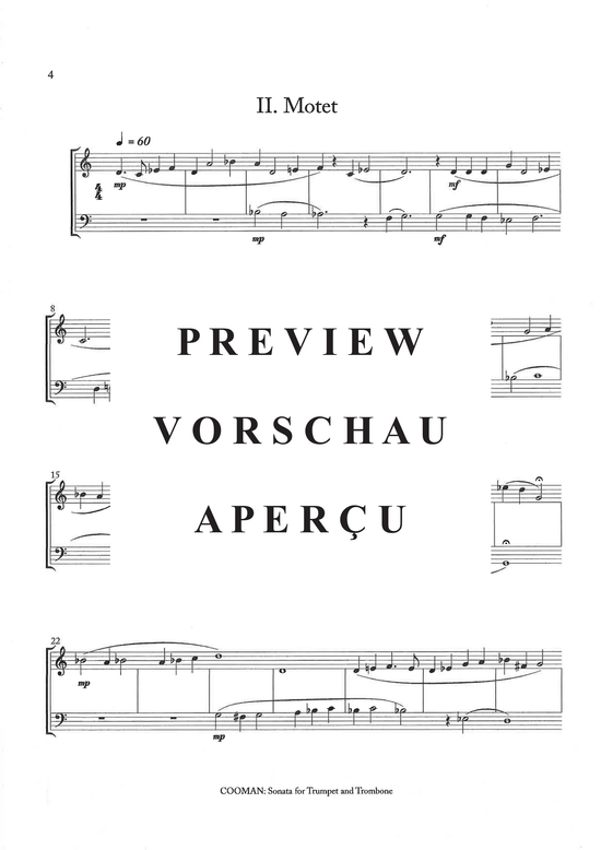 Produktgalerie: Seite 5 von 10 Sonata for Trumpet and Trombone , , (Trompete in C + Posaune)