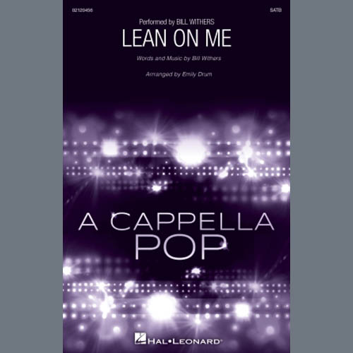 Product picture to: Lean On Me (arr. Emily Drum)