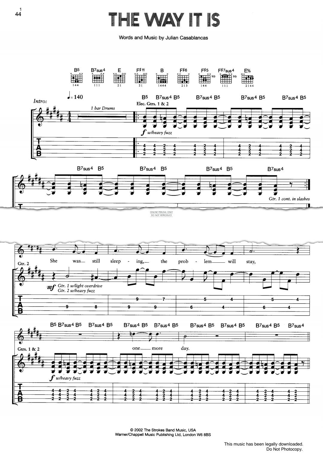 gallery: The Way It Is, The Strokes, Gesang, Gitarre