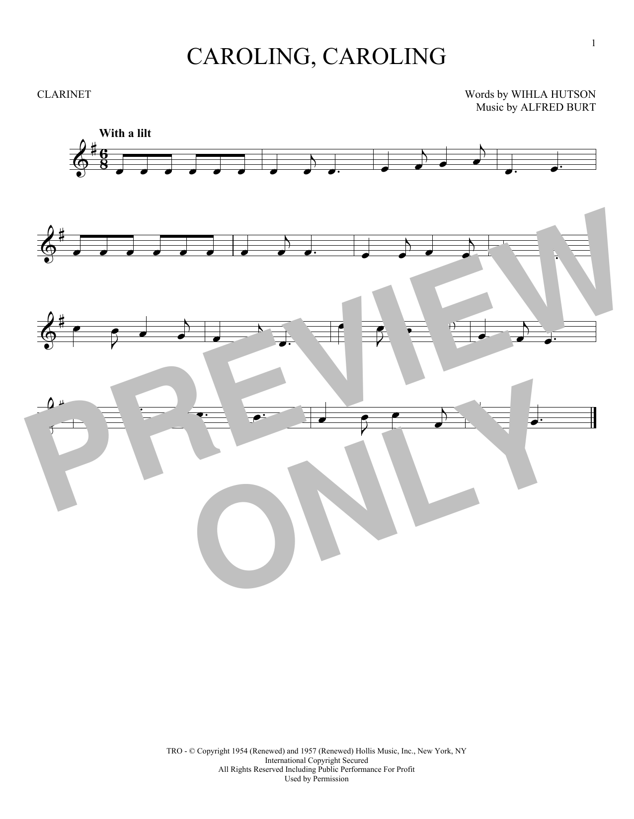 Product gallery: Page 1 of 1 Caroling, Caroling, Alfred Burt