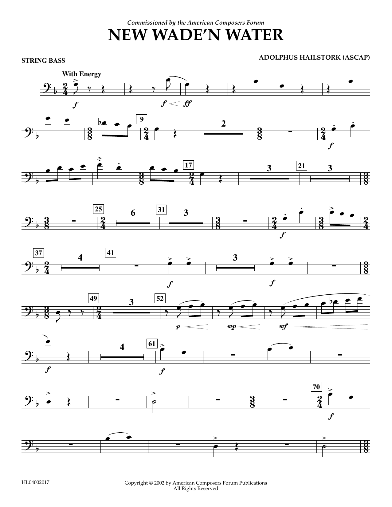 Produktbild zu: New Wade 'n Water - String Bass