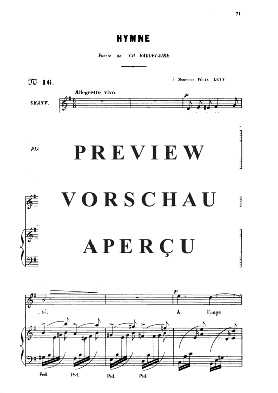 Product gallery: Page 2 of 8 Hymne Op.7 No.2, , High Voice and Piano