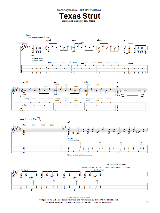 Product gallery: Page 1 of 1 Texas Strut, Gary Moore