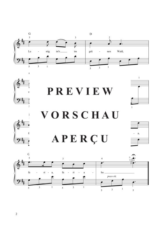 Product gallery: Page 3 of 3 Lustig ist das Zigeunerleben , , Piano Solo