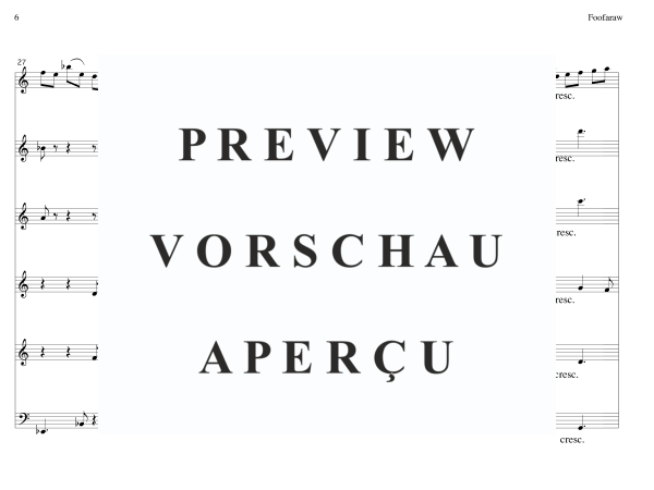 Produktgalerie: Seite 9 von 11 Foofaraw, , (Sopran Saxophon Solo und Holzbläser Quintett)