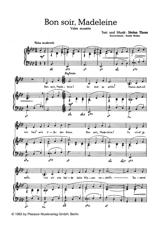 Produktbild zu: Bon soir MadeleineValse Musette