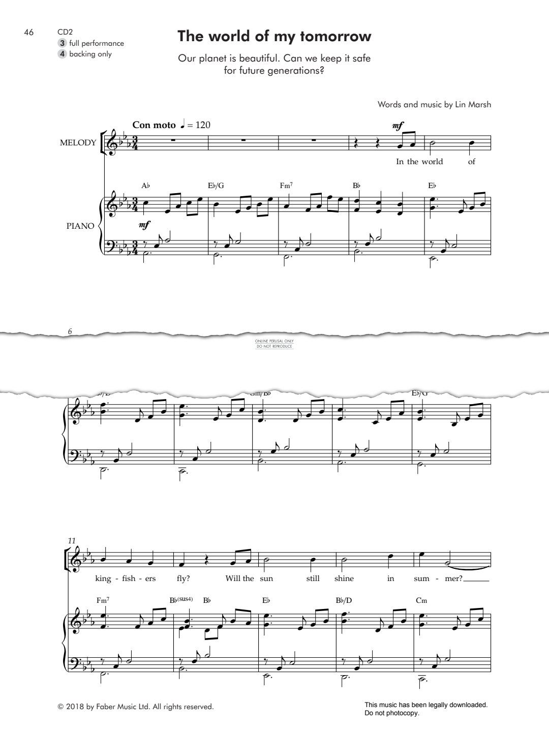 gallery: The World Of My Tomorrow (from 'Once Upon A Time'), Lin Marsh, Gesang, Klavier