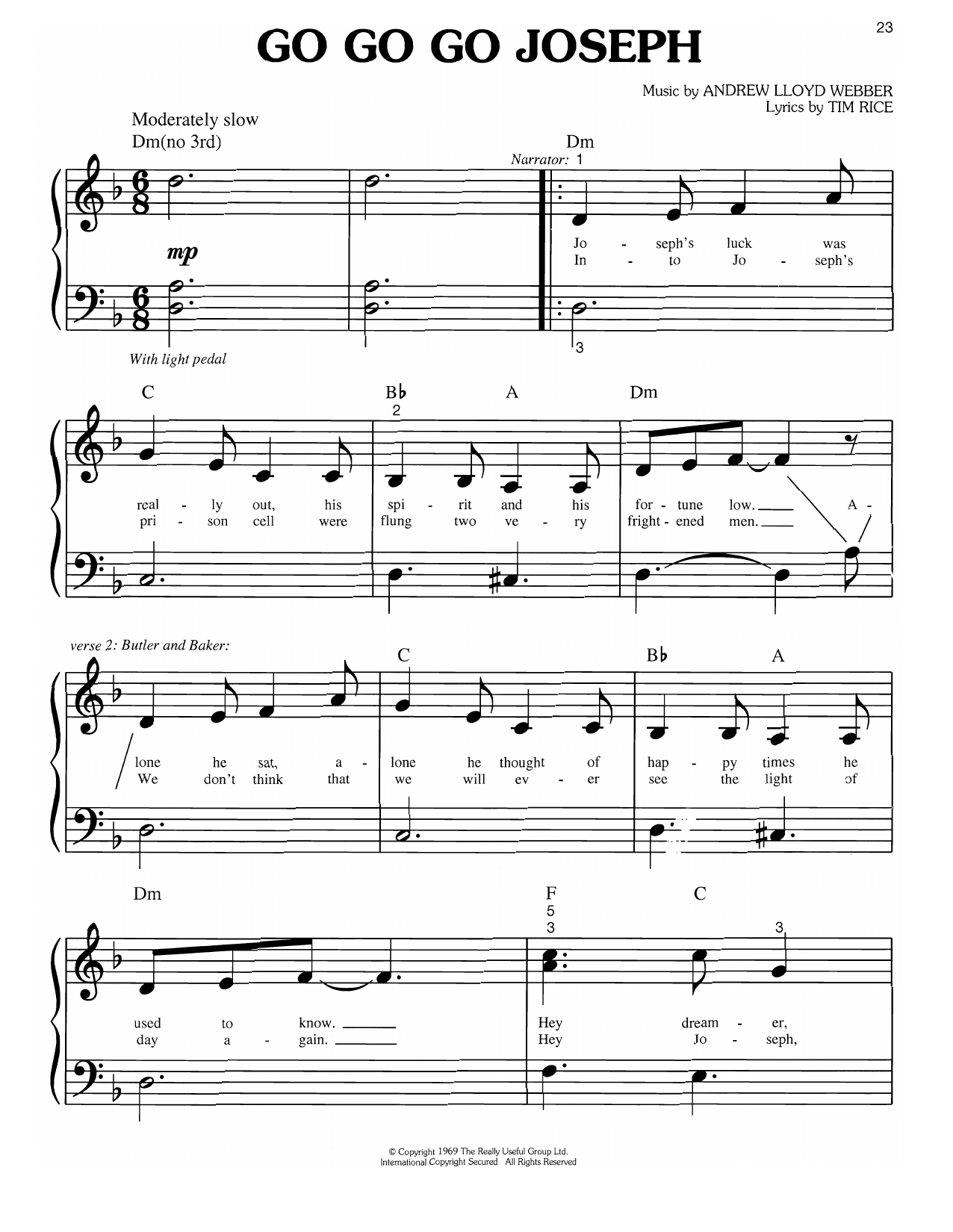 Produktgalerie: Seite 1 von 1 Go Go Go Joseph (from Joseph and the Amazing Technicolor Dreamcoat), Andrew Lloyd Webber, Klavier