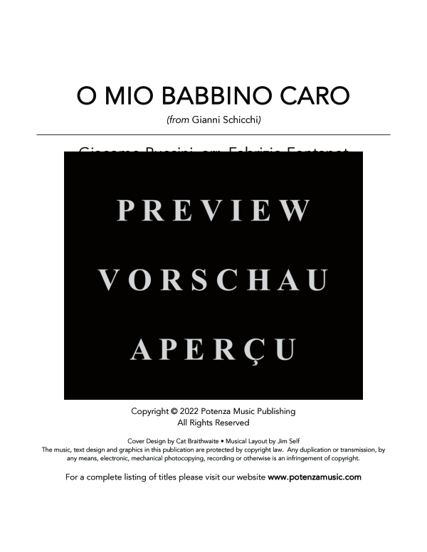 Produktgalerie: Seite 3 von 9 O Mio Babbino Caro, , (Horn in F und Klavier)
