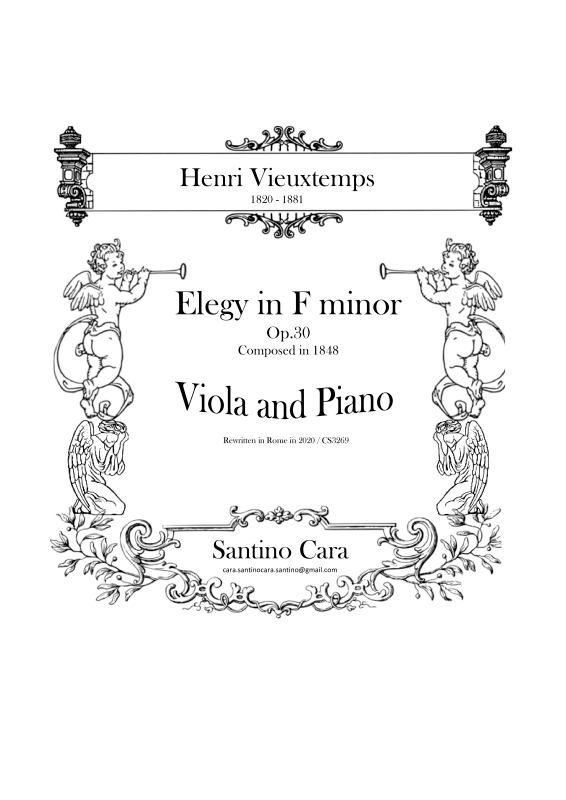 cover: Elegy in F-Moll Op.30, , Viola and Piano