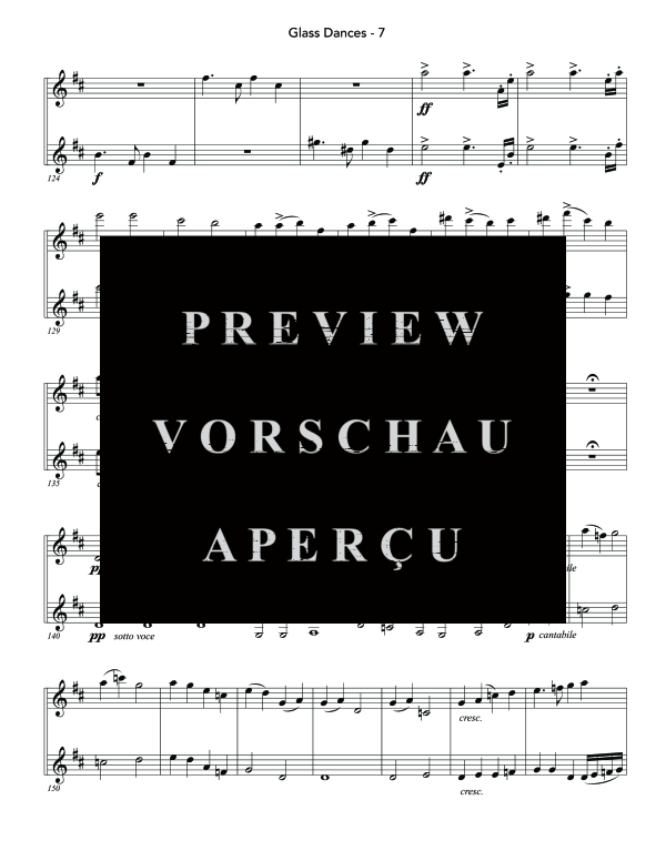 Product gallery: Page 11 of 11 Glass Dances, , (Clarinet duet)