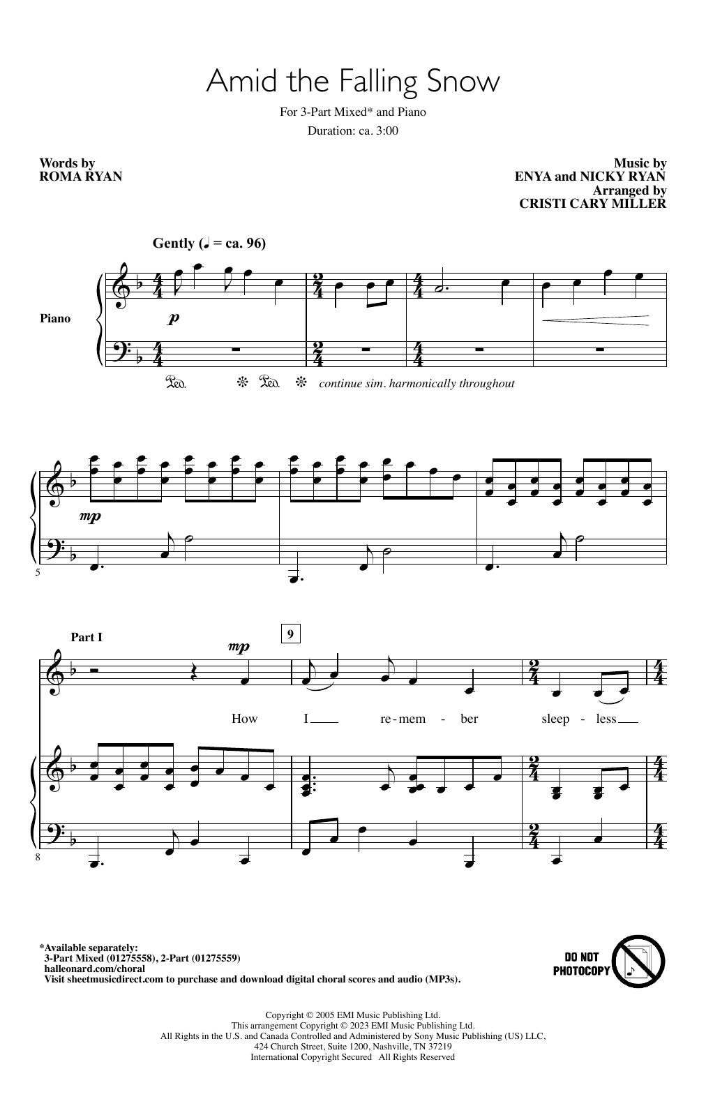 Produktbild zu: Amid The Falling Snow (arr. Cristi Cary Miller)