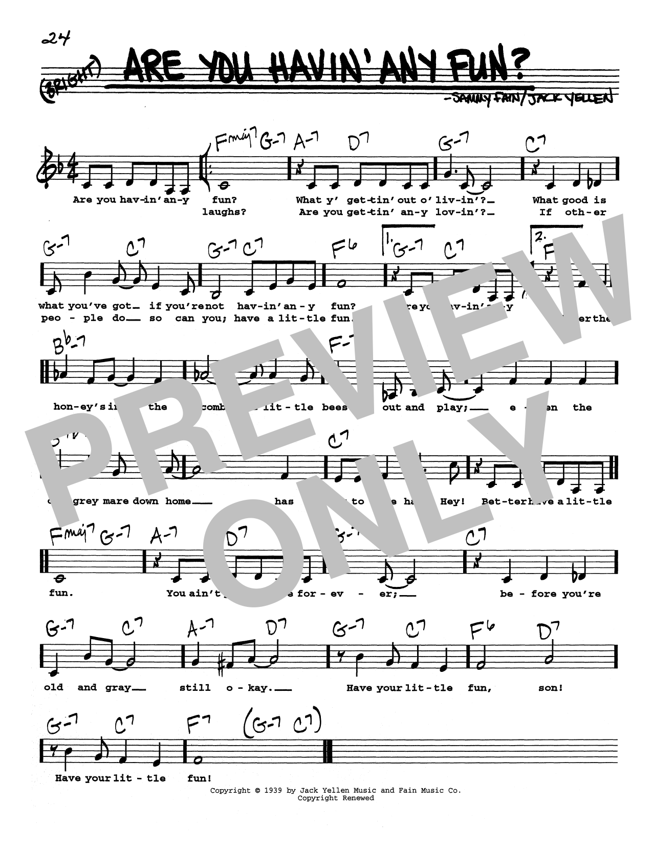 Produktbild zu: Are You Havin' Any Fun? (Low Voice)