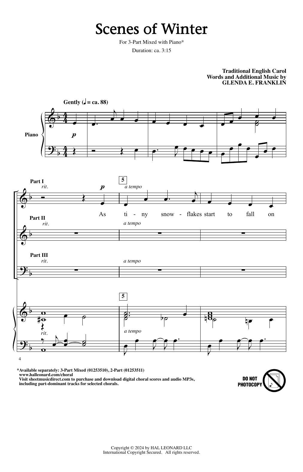 Produktgalerie: Seite 1 von 1 Scenes Of Winter, Glenda E. Franklin, Chor