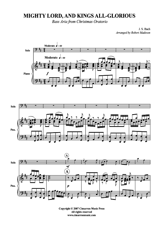 Product picture to: Grosser Herr, o starker König J. S. Bach