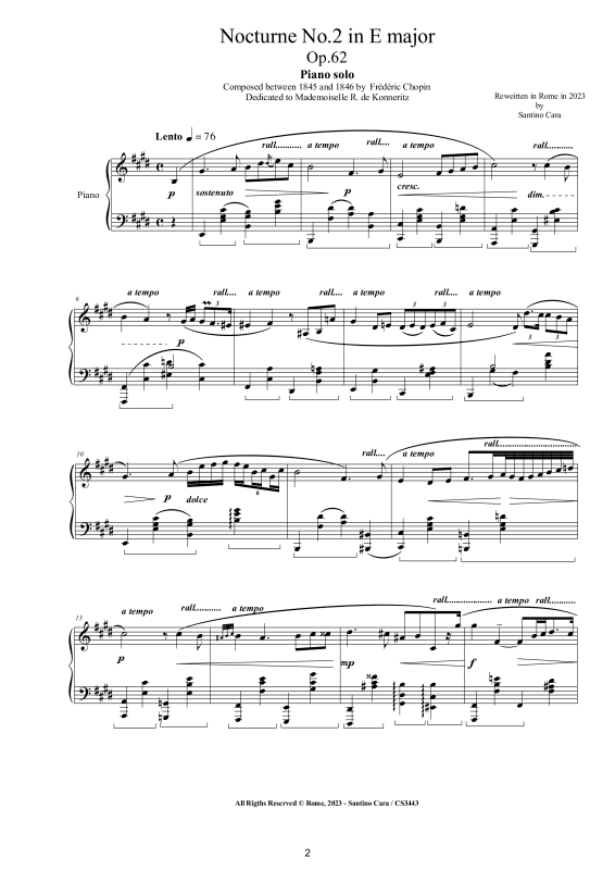 Product gallery: Page 1 of 9 Nocturne No. 2 in E major Op. 62, , Solo Piano