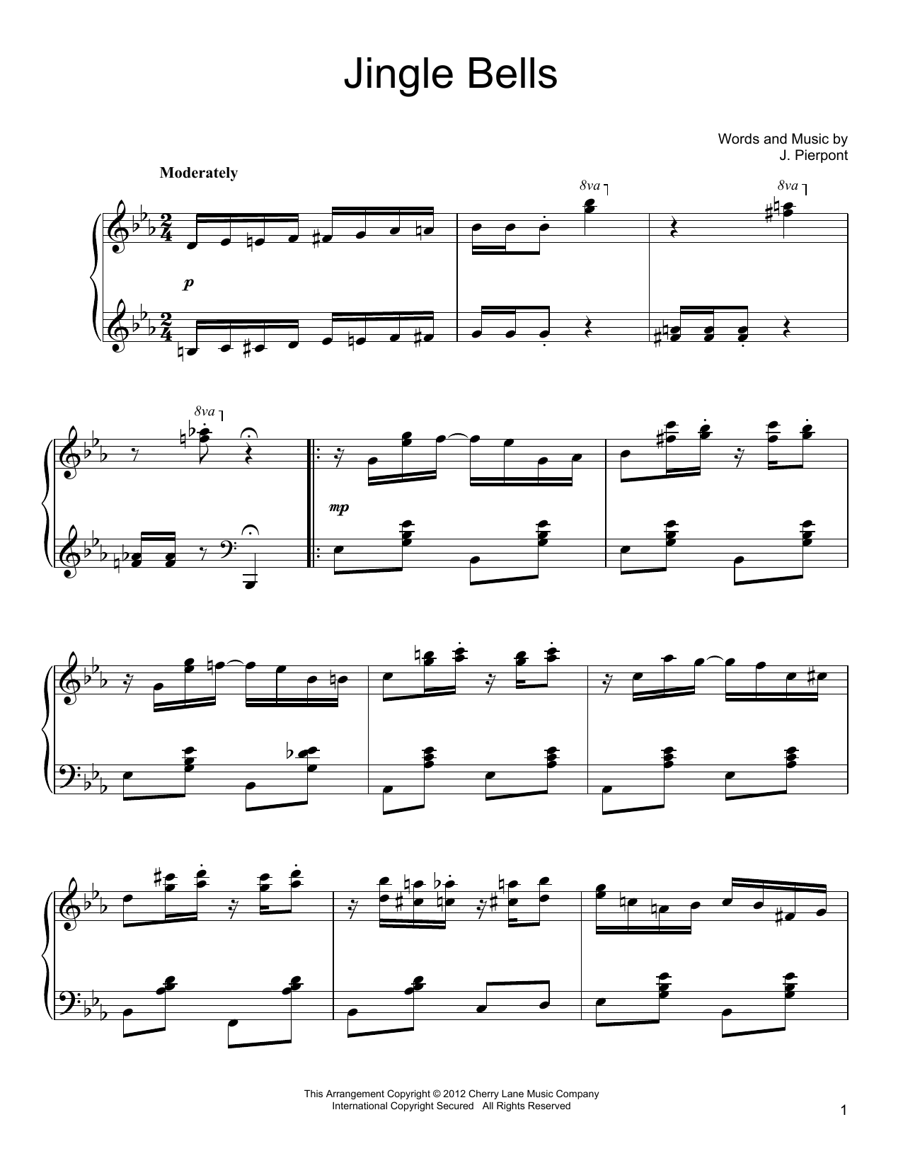 Product gallery: Page 1 of 1 Jingle Bells [Ragtime version], J. Pierpont