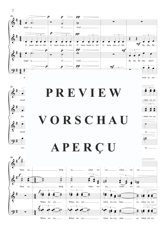 Produktgalerie: Seite 5 von 9 O most merciful God, , Gemischter Chor