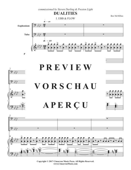 Product gallery: Page 5 of 21 Dualities , , (euphonium, tuba + piano)