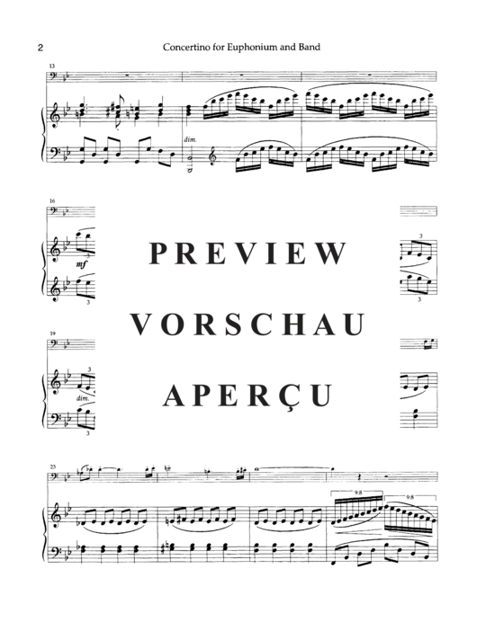 Product gallery: Page 7 of 21 Concertino , , (euphonium + piano)