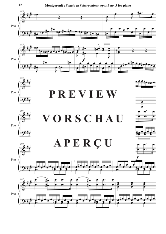 Product gallery: Page 13 of 21 Sonata in f-sharp minor, Opus 5 no. 3 , Horvath, Nicolas, Piano Solo