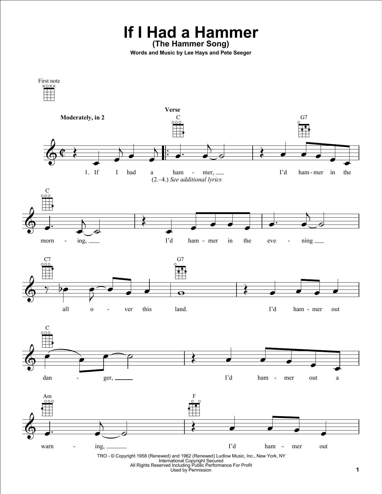 Product gallery: Page 1 of 1 If I Had A Hammer (The Hammer Song), Peter, Paul & Mary