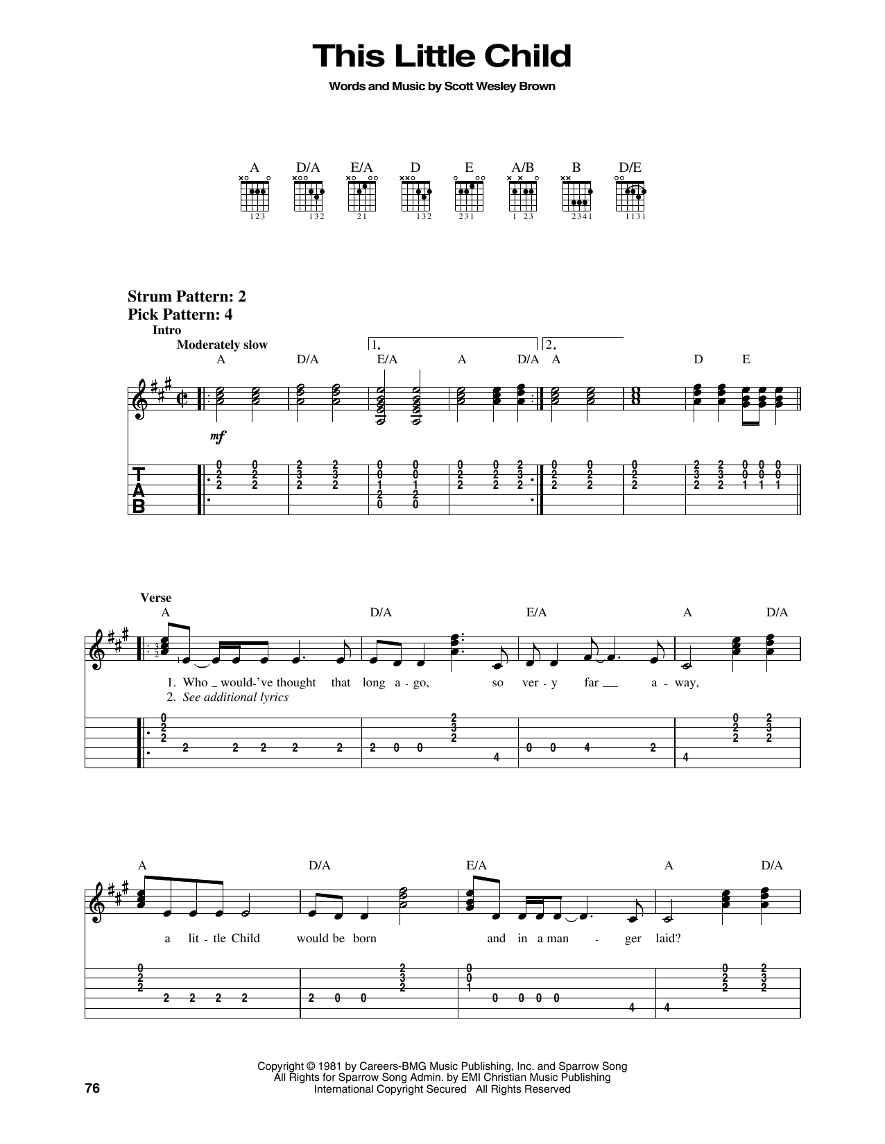 Produktgalerie: Seite 1 von 1 This Little Child, Scott Wesley Brown, Gitarre