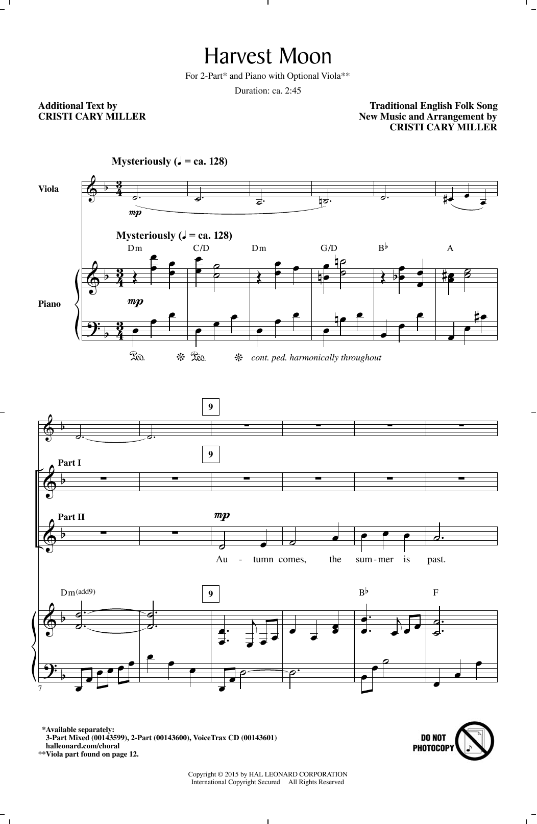 Produktbild zu:  Harvest Moon - Cristi Cary Miller