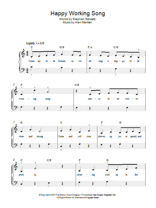 Product picture to: Happy Working Song (from Enchanted)