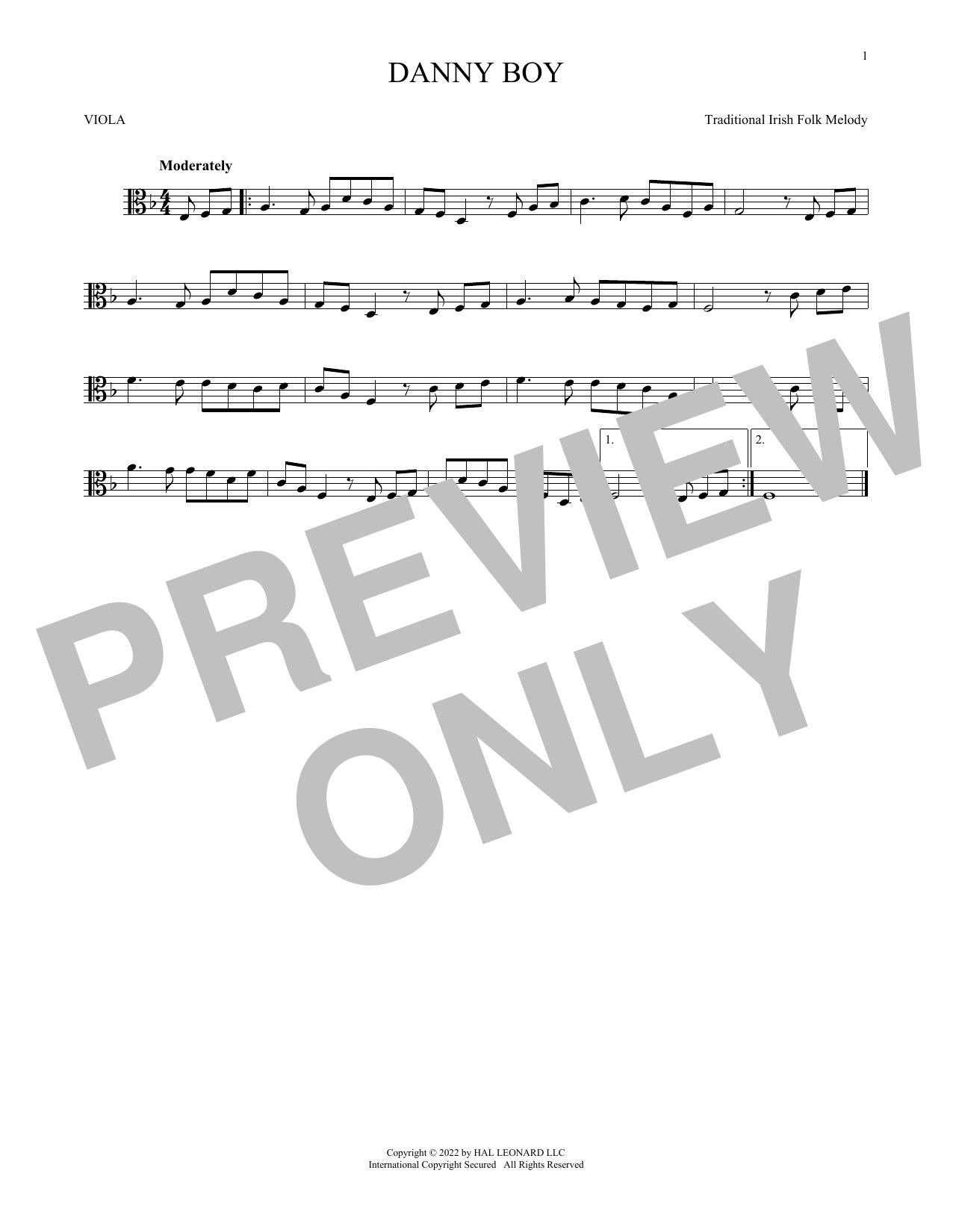 Product gallery: Page 1 of 1 Danny Boy, Frederick Edward Weatherly