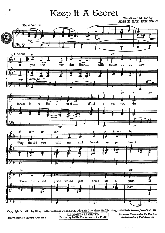 Produktbild zu: Keep It A Secret  Jo Stafford 