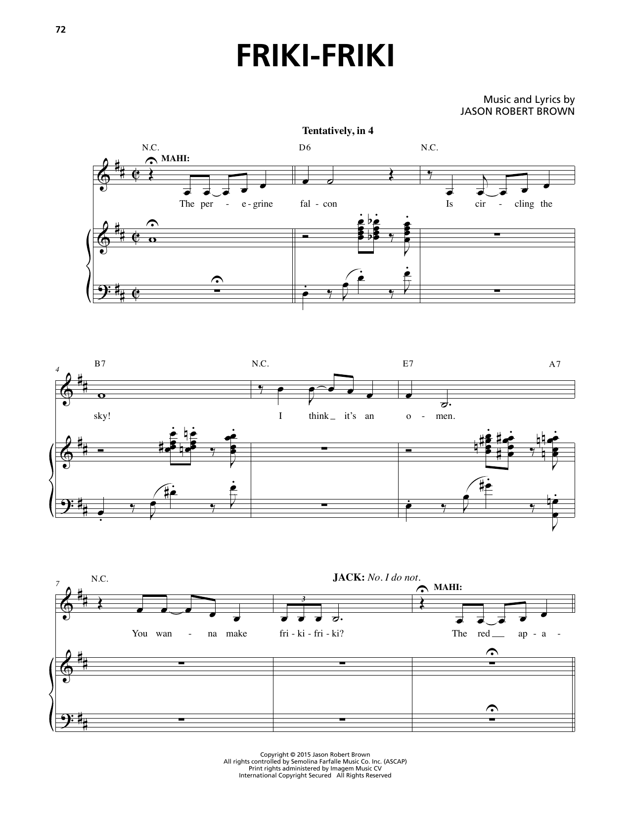 Produktbild zu: Friki-Friki (from Honeymoon in Vegas)