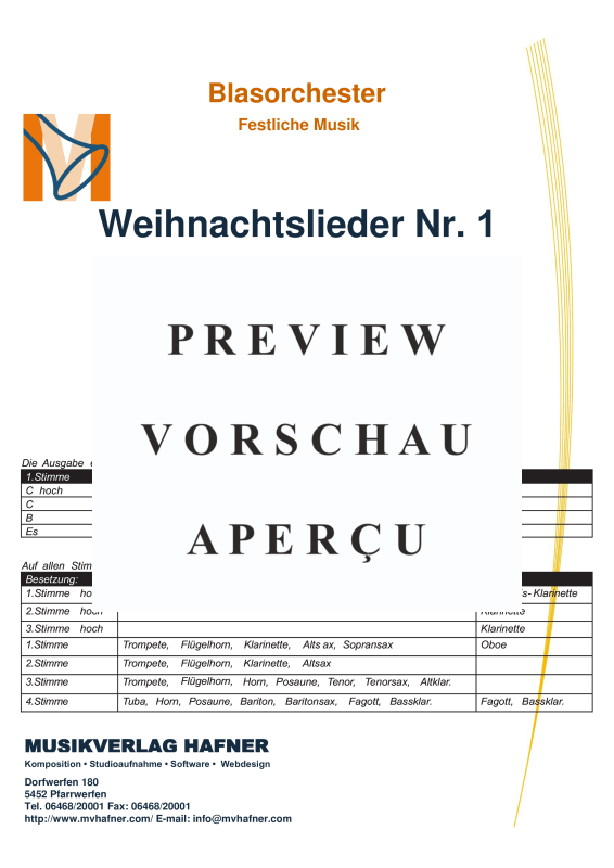 Product gallery: Page 4 of 11 Weihnachtslieder, , (large wind orchestra)