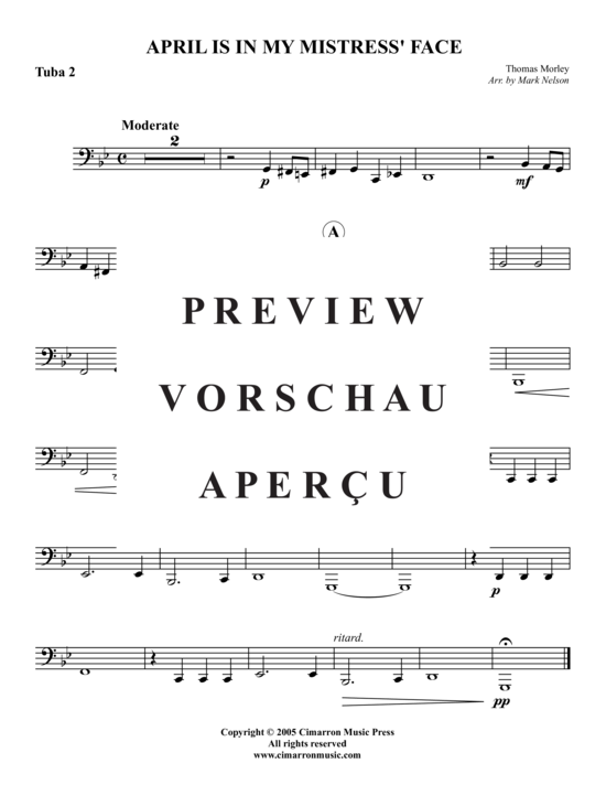 Product gallery: Page 8 of 8 April Is In My Mistress Face , , (Tuba Quartet: 2x Baritone, 2xTuba)