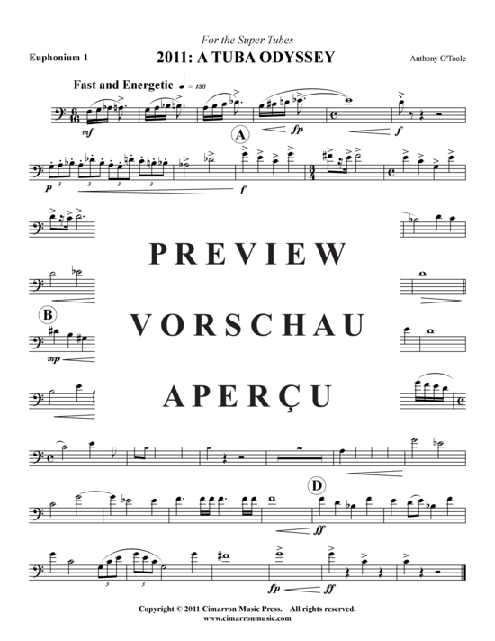 Product gallery: Page 5 of 10 A Space Odyssey , , (Tuba Quartet: 2x Baritone, 2xTuba)