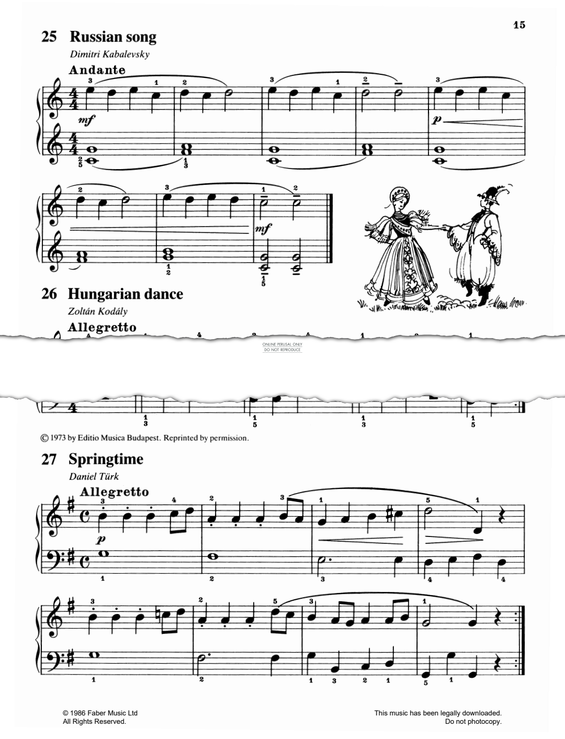 Produktgalerie: Seite 1 von 1 Russian Song, Dmitri Kabalevsky, Klavier