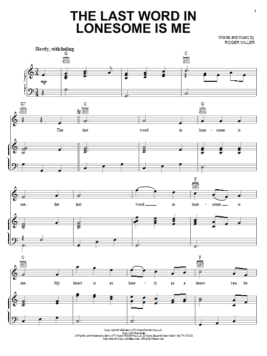 Produktbild zu: The Last Word In Lonesome Is Me