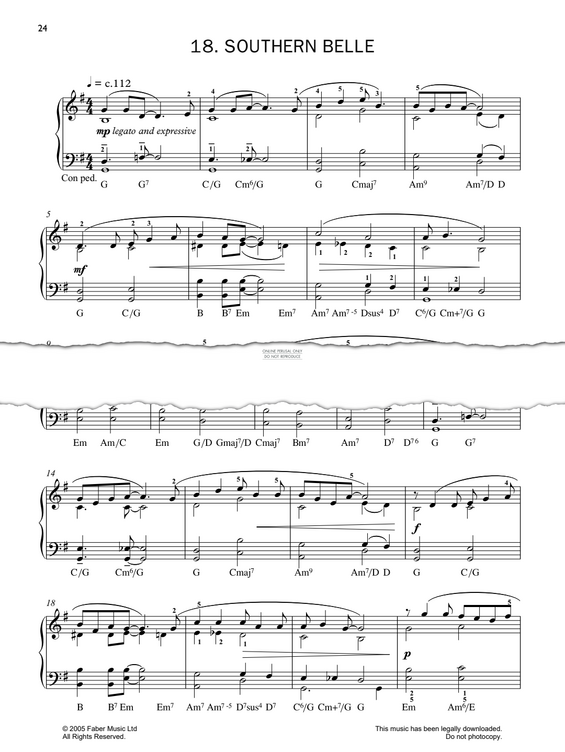 Produktgalerie: Seite 1 von 1 Southern Belle, John Kember, Klavier