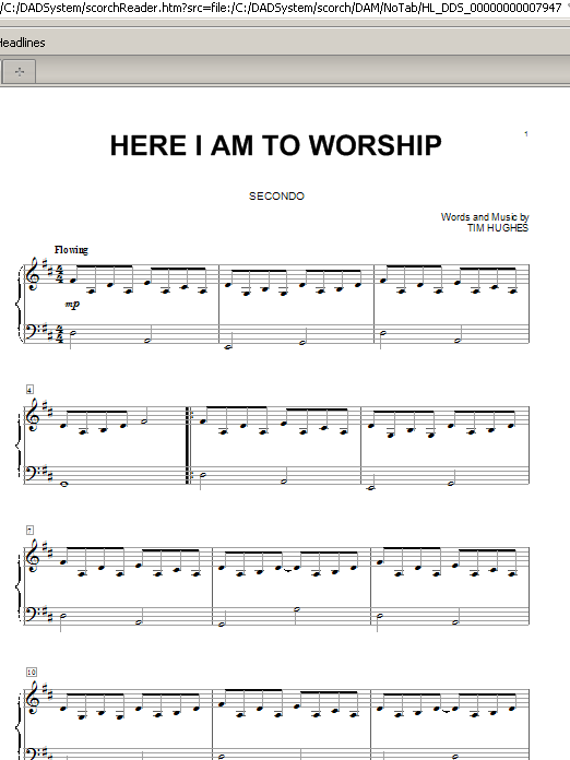 Produktgalerie: Seite 1 von 1 Here I Am To Worship, Tim Hughes, Klavier
