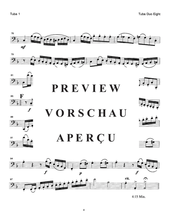 Produktgalerie: Seite 13 von 21 Concert Duets Vol. 2 , , (Tuba Duett)