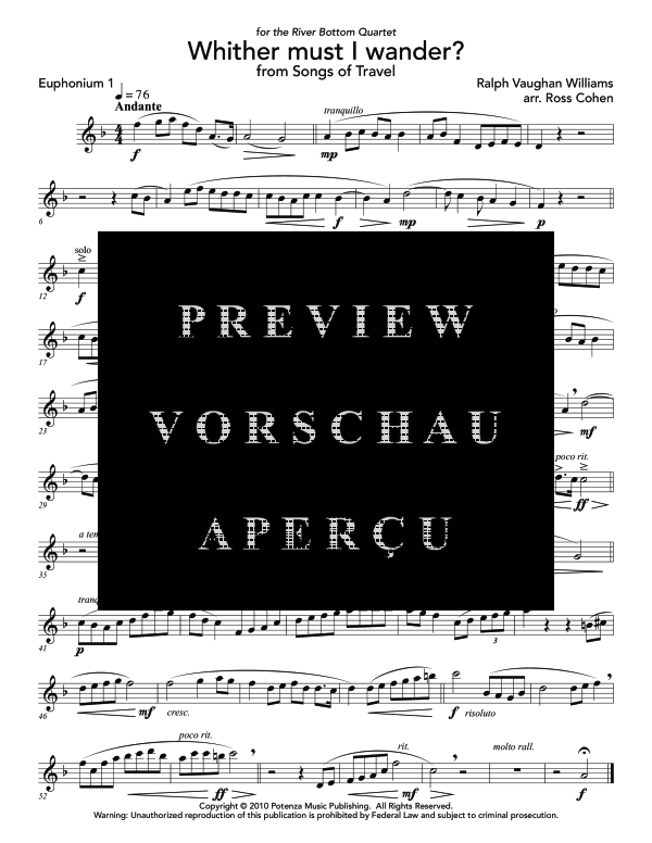 Product gallery: Page 10 of 11 Whither Must I Wander?, , (Tuba Quartett EETT)
