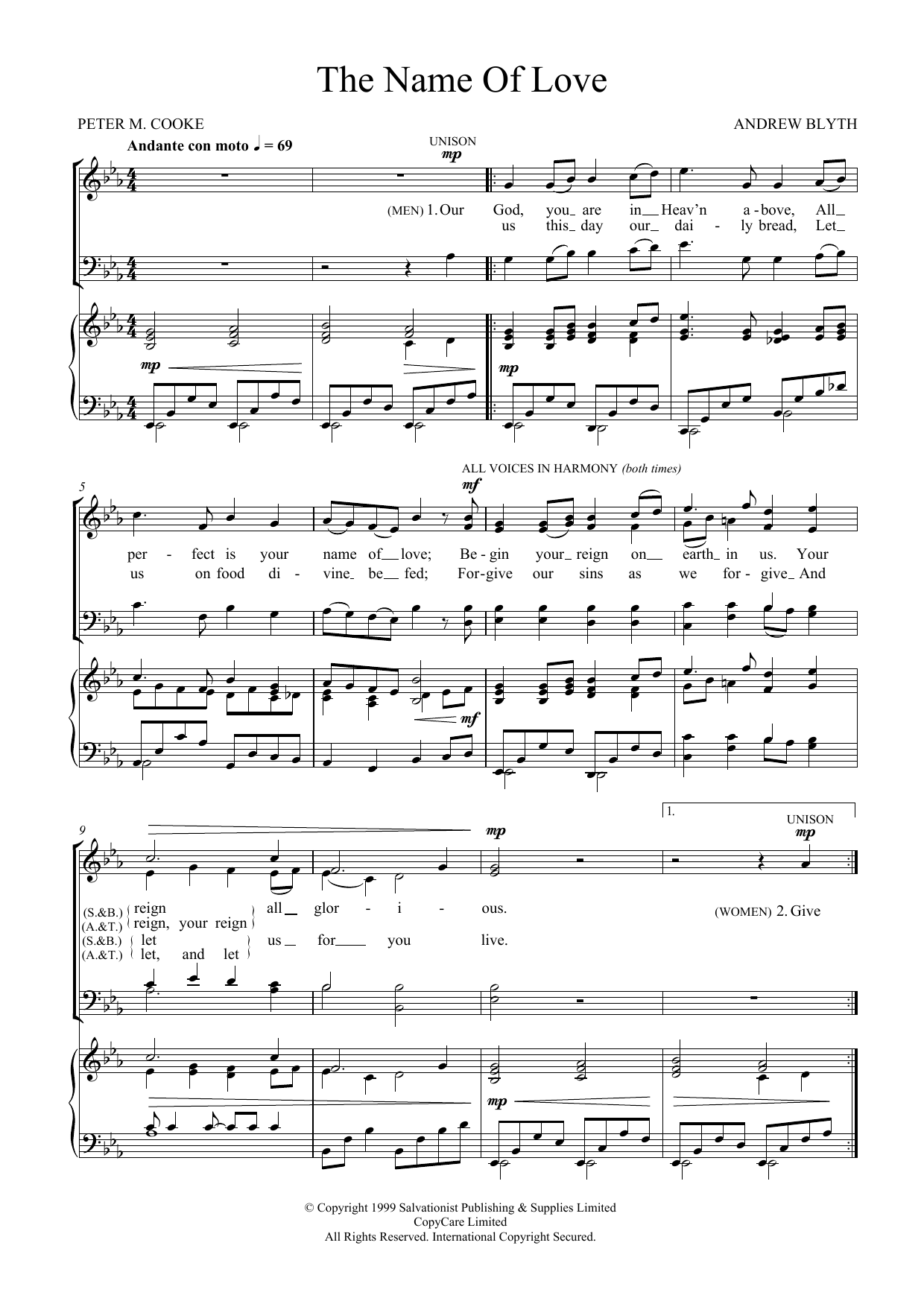 Produktgalerie: Seite 1 von 1 The Name Of Love, The Salvation Army, Chor
