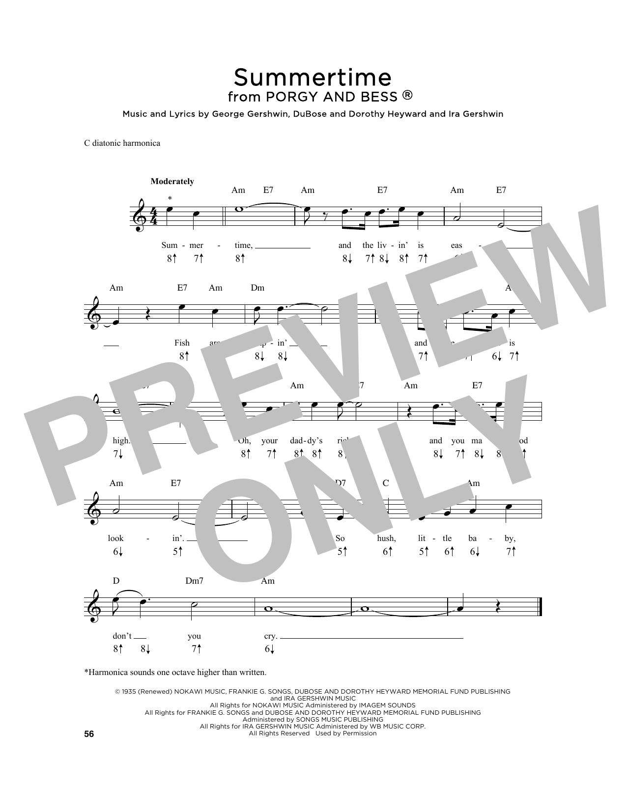 Product gallery: Page 1 of 1 Summertime, George Gershwin