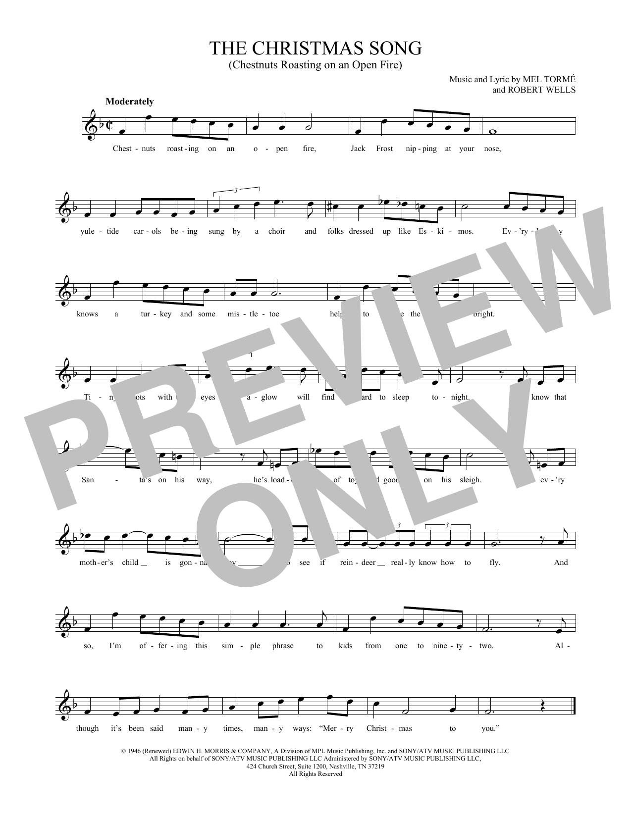 Product gallery: Page 1 of 1 The Christmas Song (Chestnuts Roasting On An Open Fire), Mel Tormé
