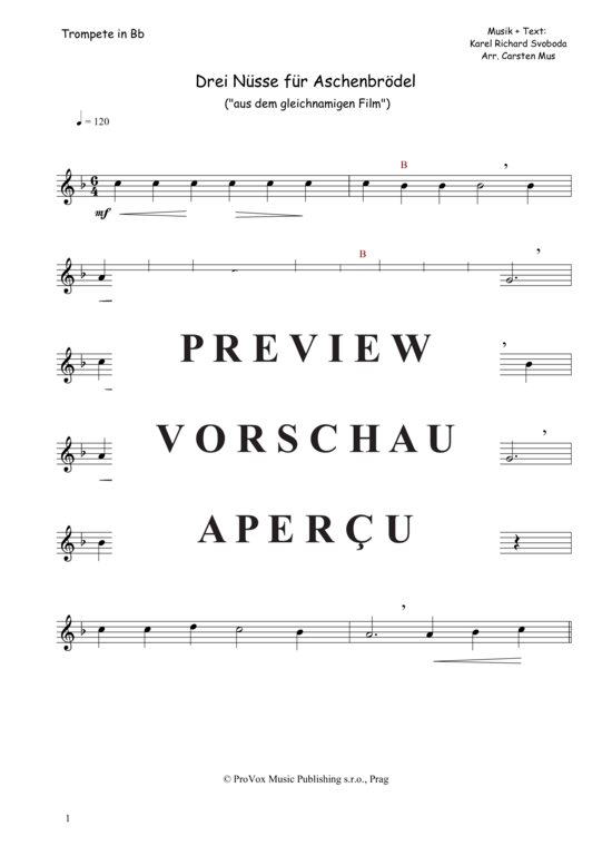 Produktgalerie: Seite 2 von 3 Drei Nüsse für Aschenbrödel (F - Dur) , ,  (Trompete in B Solo)