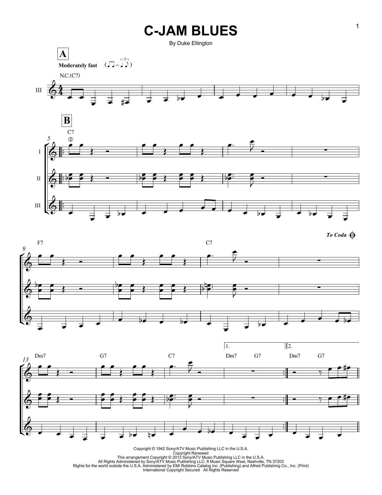 Produktbild zu: C-Jam Blues